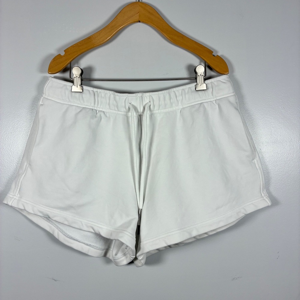 Athleta Sweat Shorts L Drawstring French Terry Loungewear Athleisure Clean Girl